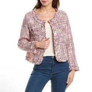 Beulah Tweed Cropped Jacket Blazer M/L